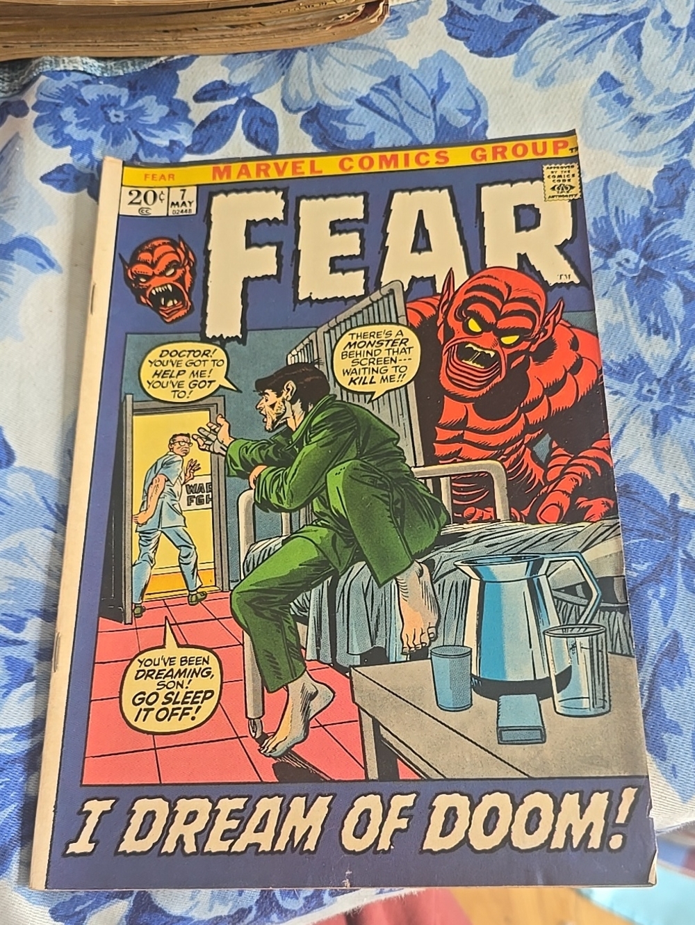 FEAR Marvel Comic #7 I DREAM OF DOOM 1971